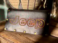 Image 1 of Original SIGNED Tom Fugle  Jeep Leather Long Trucker Billfold