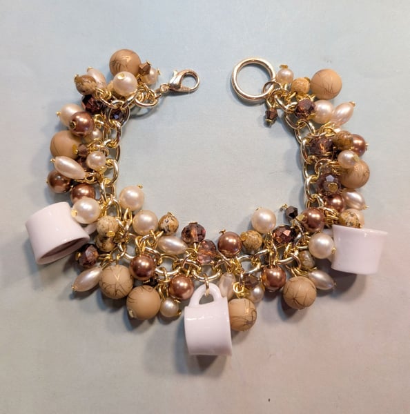 Image of BRACELETS! ~ Cafecito Con Leche Colored Bauble Bracelet #10
