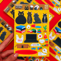 Image 1 of Gatos - Sticker Sheet 