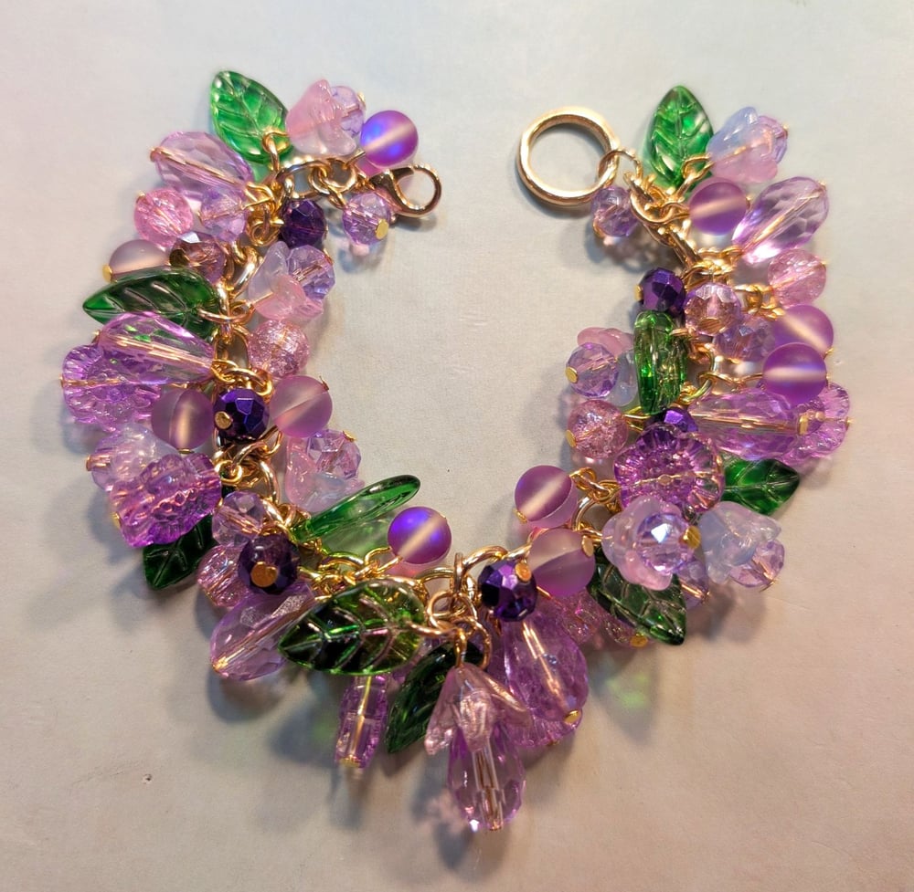 Image of BRACELETS! ~ Spring Lilacs, Lavender & Lily Bauble Bracelet #17