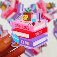 Image 1 of Self-Love Book Club - Sticker Waterproof
