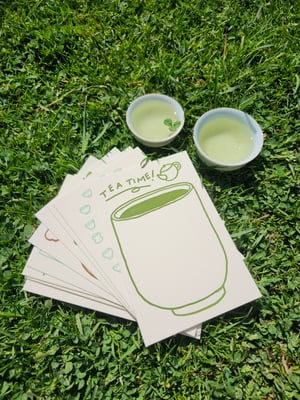tea letterpress set