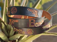 Image 1 of Original SIGNED Tom Fugle  Beretta Leather Belt