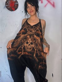 Image 3 of “UNDERGROUND” CUSTOM BLEACH PAINTED BAGGY JUMPER MEDIUM