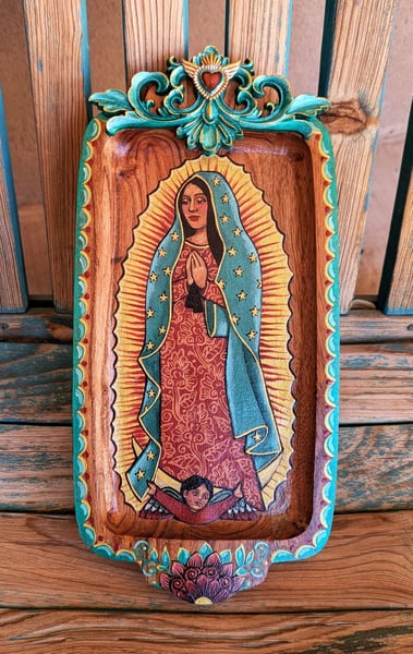 Image of LUPITAS! ~ Original and Lovely Our Lady of Guadalupe Painting #4