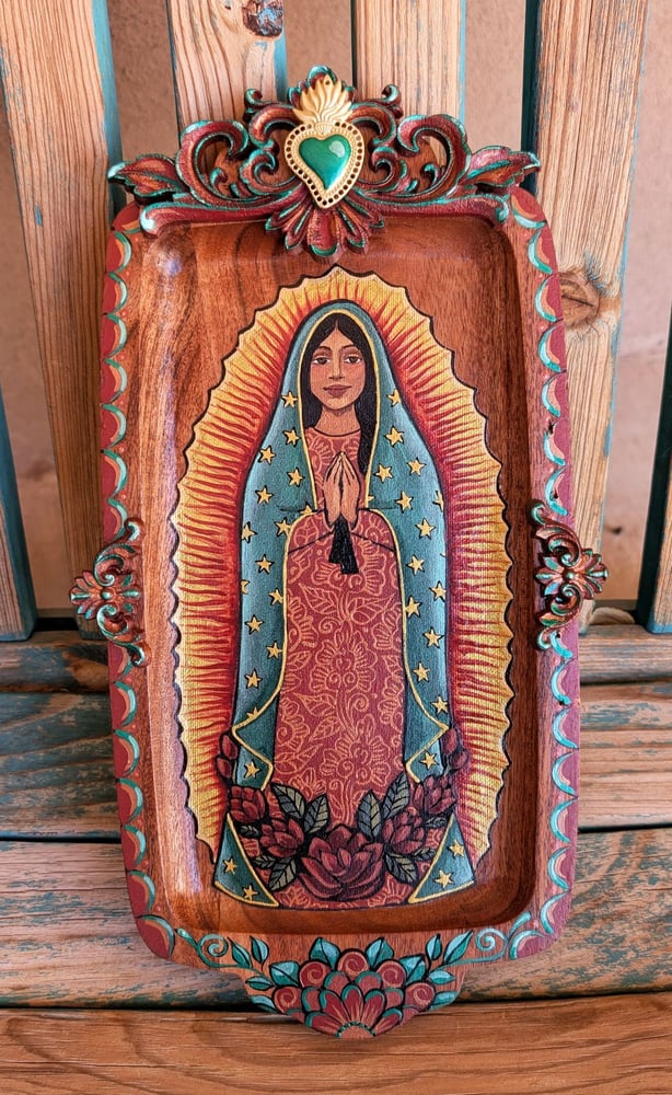 Image of LUPITAS! ~ Original and Lovely Our Lady of Guadalupe Painting #5