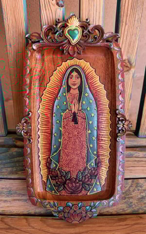 Image of LUPITAS! ~ Original and Lovely Our Lady of Guadalupe Painting #5
