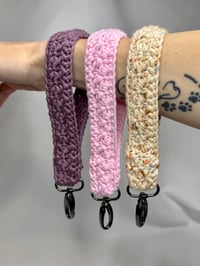 Image 1 of Wristlet Keychains- Creek Side Pattern