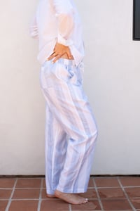 Image 5 of Lined Mens Slouchy Pant- Wide Stripe