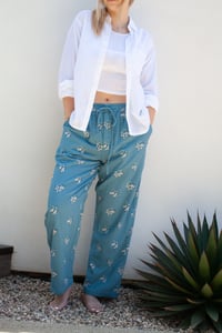 Image 2 of Lined Mens Slouchy Pant - Blue Nami
