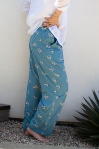 Image 3 of Lined Mens Slouchy Pant - Blue Nami