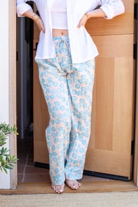 Image 3 of Lined Mens Slouchy Pant - Turquoise Lily