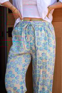 Image 4 of Lined Mens Slouchy Pant - Turquoise Lily