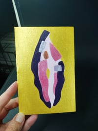 Image 1 of Mini vulva metallic painting 3