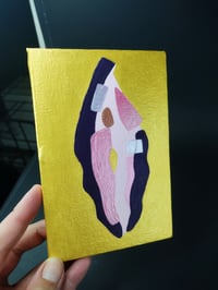 Image 2 of Mini vulva metallic painting 3