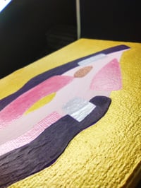 Image 4 of Mini vulva metallic painting 3