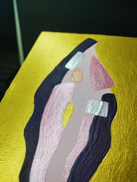 Image 5 of Mini vulva metallic painting 3