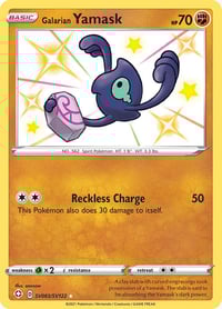 Galarian Yamask - Shining Fates: Shiny Vault Near Mint
