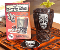 Image 2 of Native Drum Mug -3 Colors ( Lagoon/ Cocoa/bone￼ )