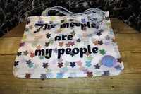 Image 1 of The Meeple are My People Zippered tote bag