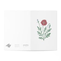 Image 1 of GREETING CARD - AMAPOLA (POPPY)