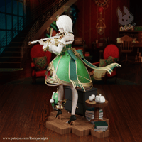 Image 3 of Cecilia Immergreen 1/7 Scale Resin Model Garage Kit | 3D Printed Hololive Figure