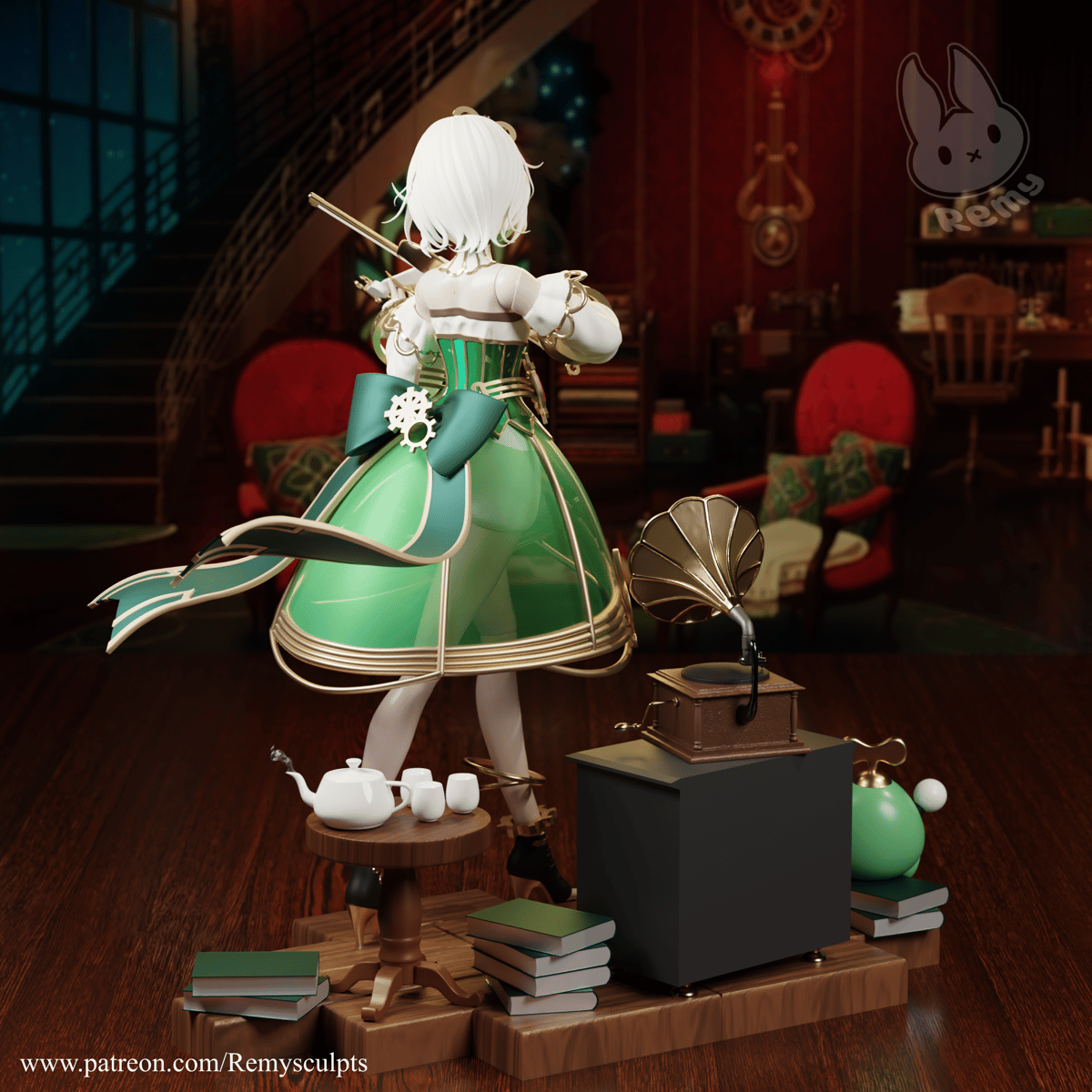 Cecilia Immergreen 1/7 Scale Resin Model Garage Kit | 3D Printed