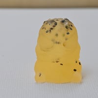 Image 1 of Gus lanyard bead- light orange to purp photochromatic 