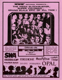 DRIVE-IN FESST ’87 @ The Santa Fe Dam Rec., 9/27/87 → punk flyer