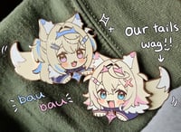 FuwaMoco Tail Wag Enamel Pin