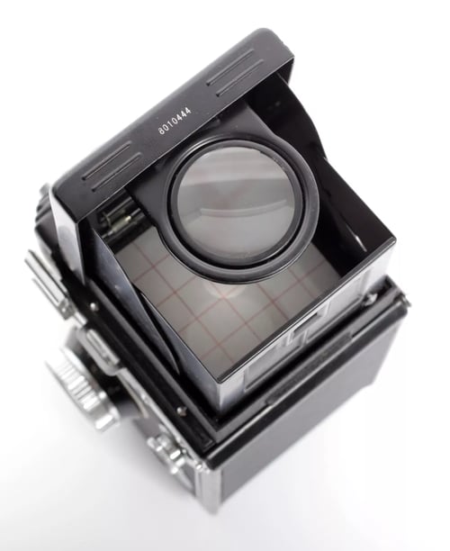 Image of Yashica Mat 124 6X6 TLR film camera with 80mm F3.5 lens + case #0195