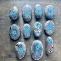 Image 8 of Purple Flash Labradorite, Labradorite Palm Stones, Crystal Palm Stones, Third Eye Activation Stone
