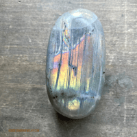 Image 2 of Purple Flash Labradorite, Labradorite Palm Stones, Crystal Palm Stones, Third Eye Activation Stone