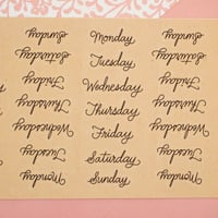 Image 2 of Days of the Week Sticker Sheet (25-002)
