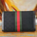 Image of Vtg Gucci Black Monogram Clutch/Coin Purse Set