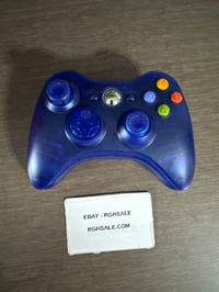 Image 2 of Custom Blue Transparent Xbox 360 Controller 