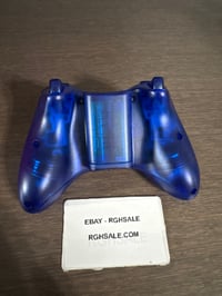 Image 3 of Custom Blue Transparent Xbox 360 Controller 