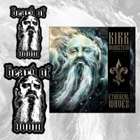 KIRK WINDSTEIN "ETHEREAL WAVES" SIGNED CD + MAGNET & STICKER BUNDLE