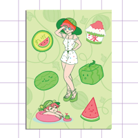 Image 3 of Snack Girls Sticker Sheets