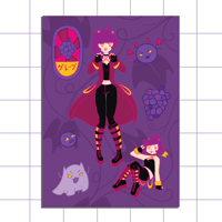 Image 4 of Snack Girls Sticker Sheets