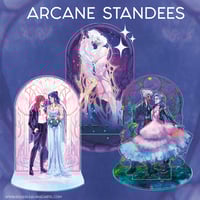 Image 1 of ARCANE LOVERS -  JAYVIK, CAITVI , TIMEBOMB | STANDEES