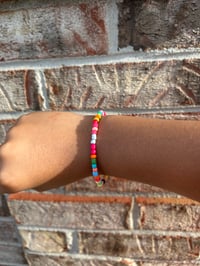 Rainbow seed bead bracelet 🌈