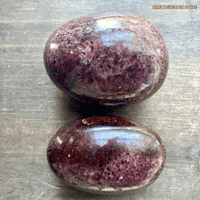 Image 3 of Garnet Palm Stone, Almandine Garnet Palm Stone, Root Chakra Stone for Grounding & Truth
