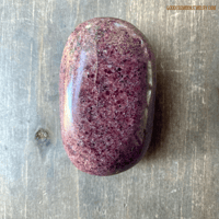 Image 1 of Garnet Palm Stone, Almandine Garnet Palm Stone, Root Chakra Stone for Grounding & Truth