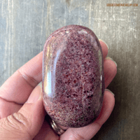 Image 5 of Garnet Palm Stone, Almandine Garnet Palm Stone, Root Chakra Stone for Grounding & Truth
