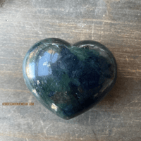 Image 4 of Nephrite Jade Crystal Heart, Crystal Heart, Heart Chakra Stone, For Abundance & Protection  