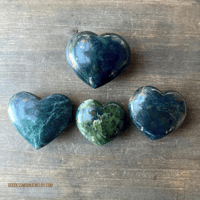 Image 6 of Nephrite Jade Crystal Heart, Crystal Heart, Heart Chakra Stone, For Abundance & Protection  
