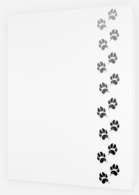 Image 1 of Paw Prints (cards & envelopes) min order 50 cards