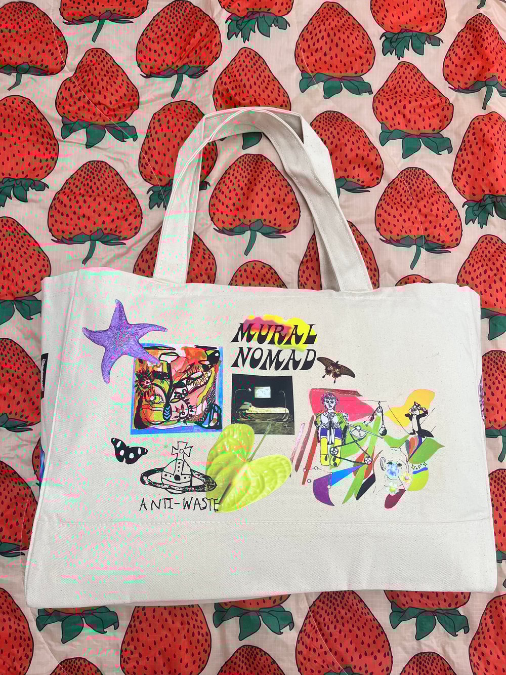 Image of Market Tote - Hand embellished V10