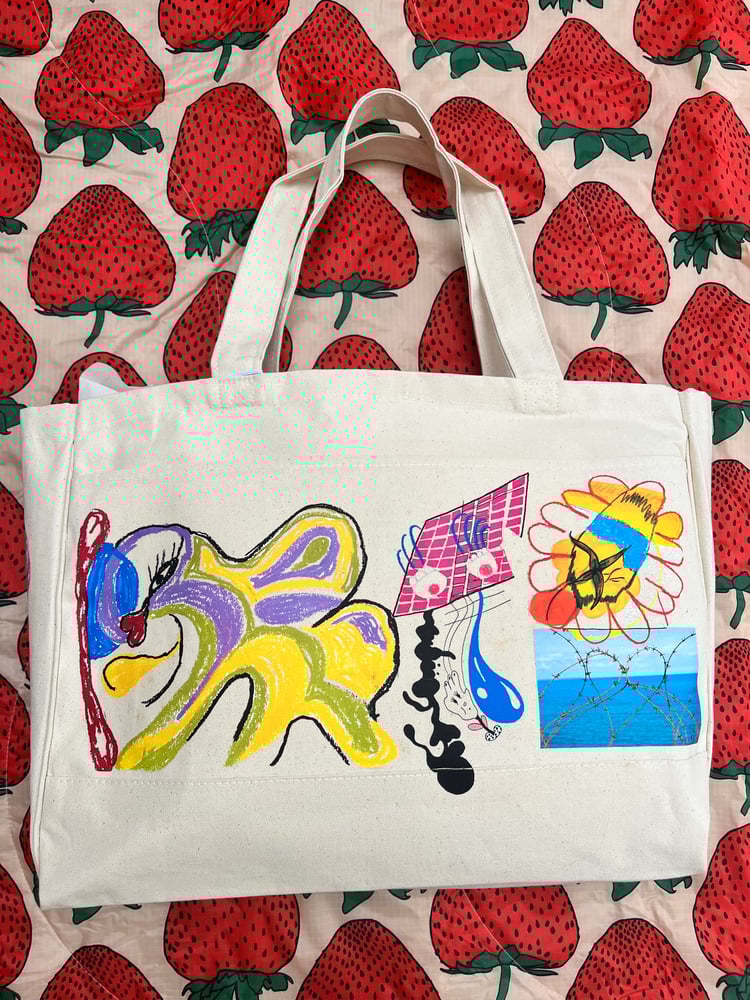 Image of Market Tote - Hand embellished V10